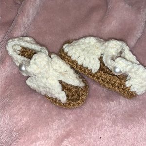 Knitted sandals